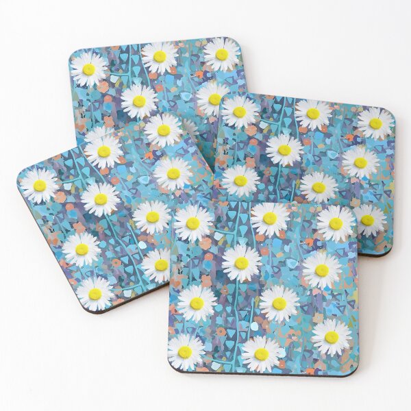 Item preview, Daisies on a colorful background designed and sold by clarazen.