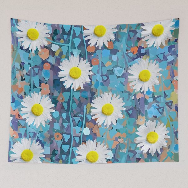 Item preview, Daisies on a colorful background designed and sold by clarazen.