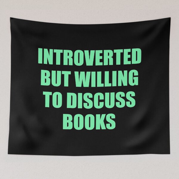Item preview, Introverted but willing to discuss books designed and sold by Inspirationmotivation.