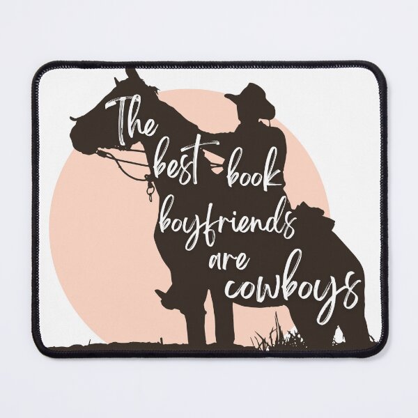 Item preview, The best book boyfriends are cowboys designed and sold by bookishjargon.