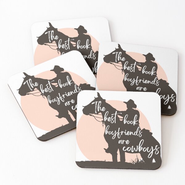Item preview, The best book boyfriends are cowboys designed and sold by bookishjargon.