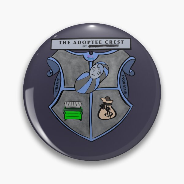 Item preview, The Adoptee Crest (Satire) designed and sold by FlatOutAdopted.