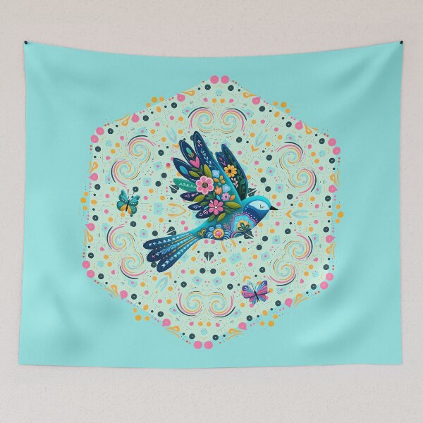 Item preview, BOHO BIRDY, FLYING SO HIGH UP INTO THE SKY designed and sold by WendyMaree.