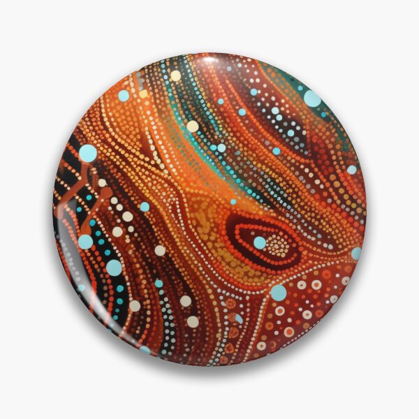Item preview, Aboriginal Inspired Dot Art - Mystery Lava designed and sold by GrinGalore.