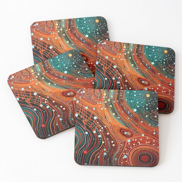 Item preview, Aboriginal Inspired Dot Art - Mystery Lava designed and sold by GrinGalore.