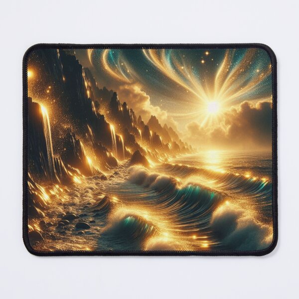 Item preview, Golden Sunset Waves: Waves in Golden Tones designed and sold by Rui Fernandes.