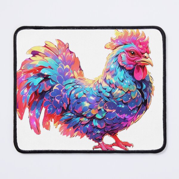 Item preview, Iridescent Retro Rooster Chicken designed and sold by LevCreates.