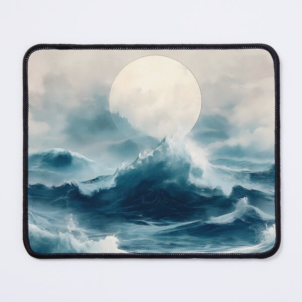 Item preview, Luna - Big Moon Over The Restless Sea designed and sold by ArtRenavet.