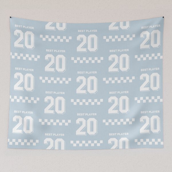 Item preview, Best Player | Pastel Blue Background designed and sold by RM-Journey.