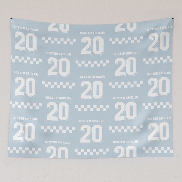 Item preview, Bester Spieler | Pastel Blue Background designed and sold by RM-Journey.