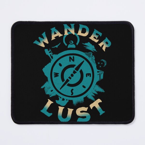 Item preview, Wanderlust travel and adventure lovers Print designed and sold by Thehatinthecat.