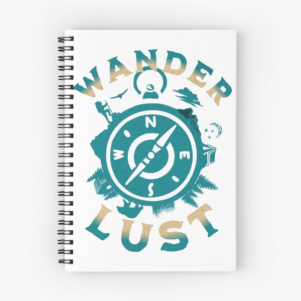 Item preview, Wanderlust travel and adventure lovers Print designed and sold by Thehatinthecat.