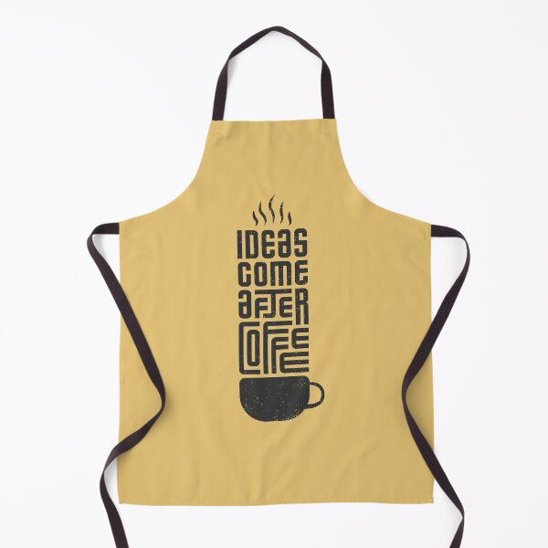 Item preview, Ideas Come After Coffee | Yellow Background designed and sold by RM-Journey.