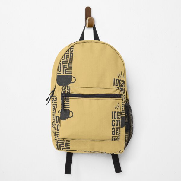 Item preview, Ideas Come After Coffee | Yellow Background designed and sold by RM-Journey.