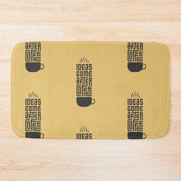 Item preview, Ideas Come After Coffee | Yellow Background designed and sold by RM-Journey.