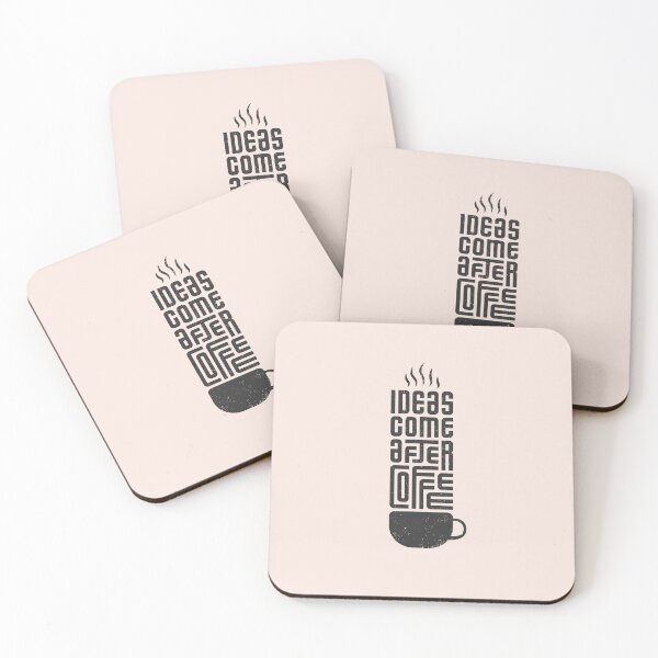 Item preview, Ideen kommen nach dem Kaffee | Pastel Pink Background designed and sold by RM-Journey.