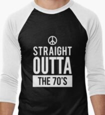 Straight Outta The 80s Vintage Birthday Shirt Men's Baseball ¾ T-Shirt