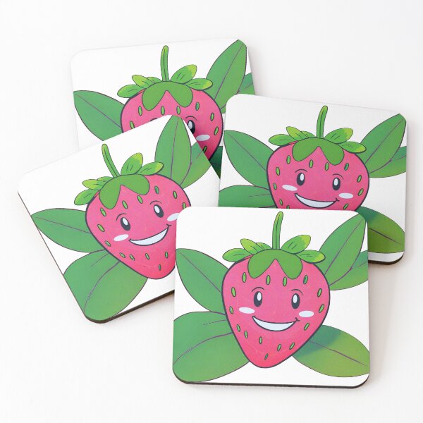 Item preview, Cute Strawberry Plant with Smiley Face designed and sold by ha11e11.