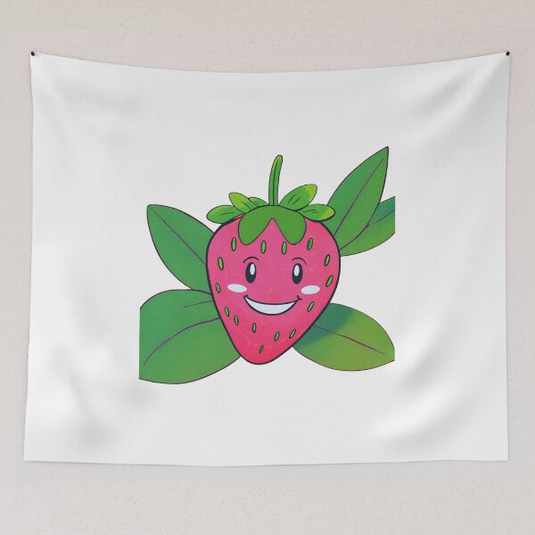 Item preview, Cute Strawberry Plant with Smiley Face designed and sold by ha11e11.