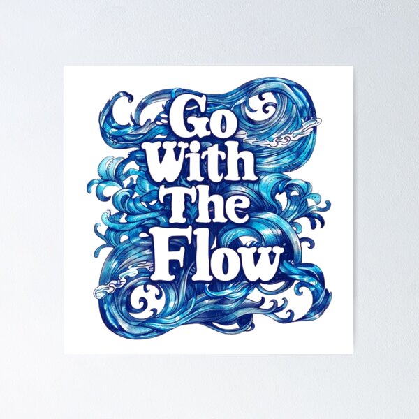 Go With The Flow, Mermaid outlet Block Print