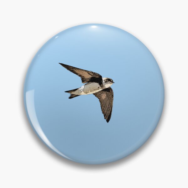 Item preview, Sand Martin Bank Swallow Black Alternate Design  designed and sold by designsasstultd.