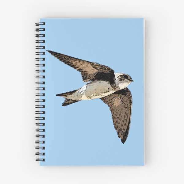 Item preview, Sand Martin Bank Swallow Black Alternate Design  designed and sold by designsasstultd.