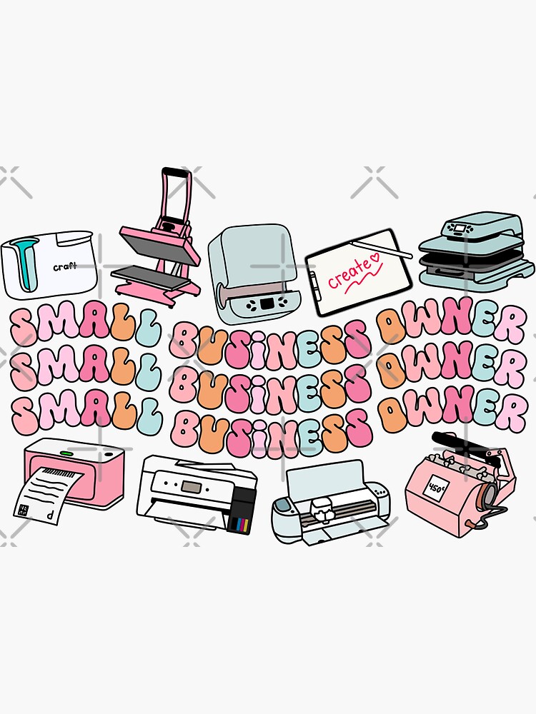 Thumbnail 3 of 3, Sticker, Small Business Owner designed and sold by sumgirlx.