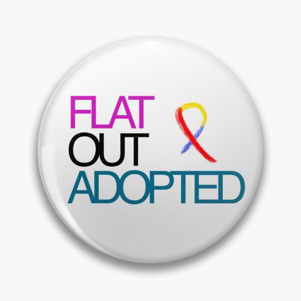 Item preview, Flat Out Adopted Logo designed and sold by FlatOutAdopted.