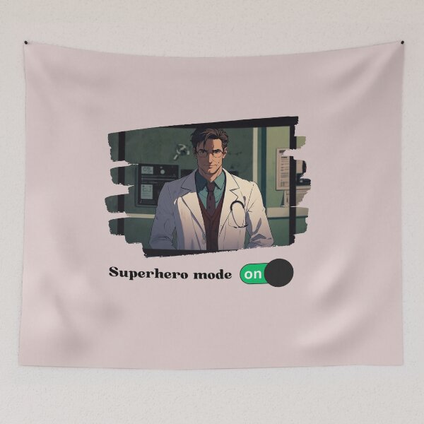 Item preview, superhero mode on  designed and sold by Dr. Heartbeat.