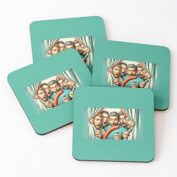 Item preview, Five Men, sausage on a Fork. Get Forked designed and sold by Get-Forked.