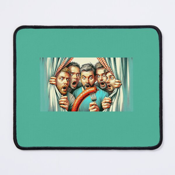 Item preview, Five Men, sausage on a Fork. Get Forked designed and sold by Get-Forked.
