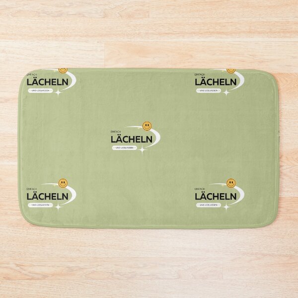 Item preview, Einfach lächeln und loslassen | Pastel Green Background designed and sold by RM-Journey.