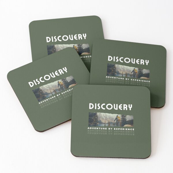 Item preview, Discovery - Adventure by Experience | Nature Landscape Illustration | Green Background designed and sold by RM-Journey.