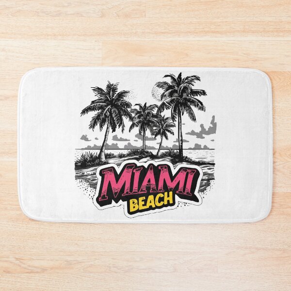Item preview, Miami Beach Florida (with Color Lettering) designed and sold by VelvetRoom.