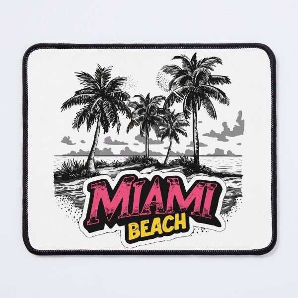 Item preview, Miami Beach Florida (with Color Lettering) designed and sold by VelvetRoom.