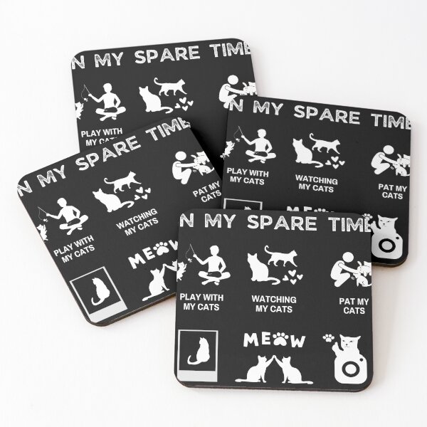 Item preview, Things I Do In My Spare Time - Funny Gifts for Cat Lovers designed and sold by patternjp.
