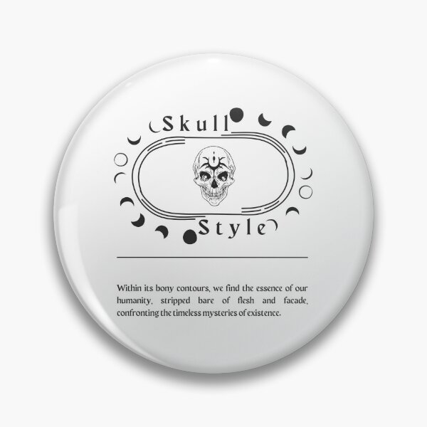 Item preview, Skull Style | White Background designed and sold by RM-Journey.