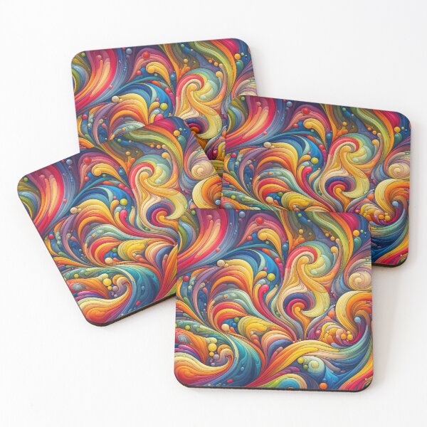 Item preview, Vivid Vortex The Dance of Colourful Chaos Unleashed designed and sold by ArtComixHaven.