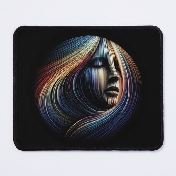 Item preview, God is a woman - Creative art with color lines designed and sold by NovaMode.