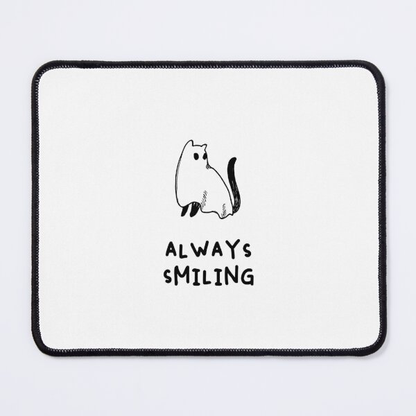 Item preview, Always Smiling | Cute Cat Illustration | White Background designed and sold by RM-Journey.