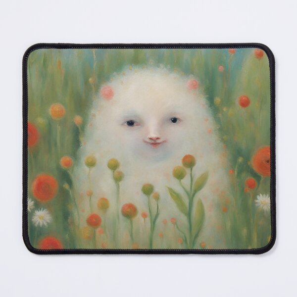 Item preview, white fluffy blob designed and sold by ohsopurposeless.