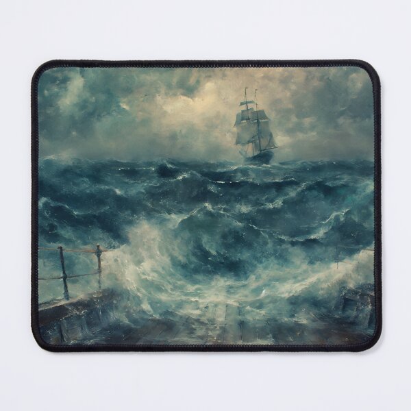 Item preview, A view of the turbulent sea from the deck of a sinking 18th-century ship. designed and sold by ArtRenavet.
