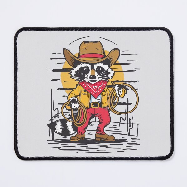 Item preview, Cowboy raccoon designed and sold by Tajdi.