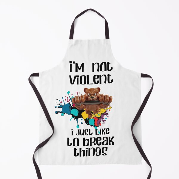 Item preview, I'm not violent but I like to break things! designed and sold by jean giosi.