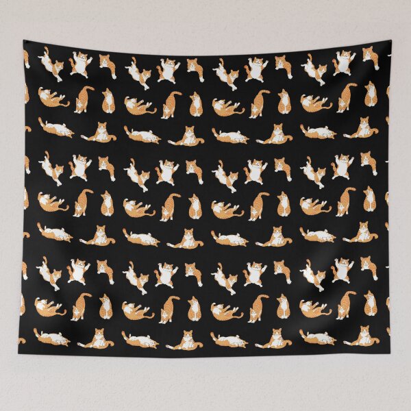Item preview, Cute Orange Cat Set - Cute Postures Collection designed and sold by patternjp.