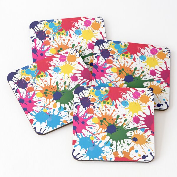 Item preview, Colorful Abstract Paint Splatter Background designed and sold by gallofoto.