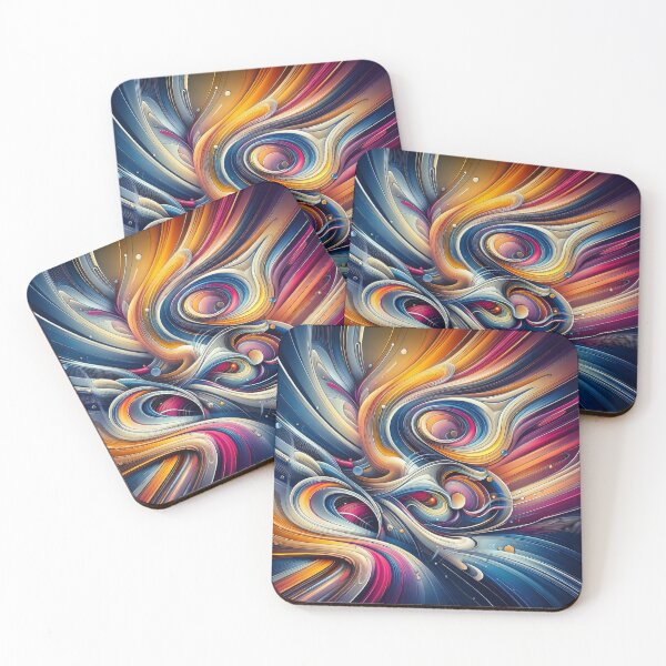 Item preview, Orbital Waves A Journey Through Abstract Colour Galaxies designed and sold by ArtComixHaven.