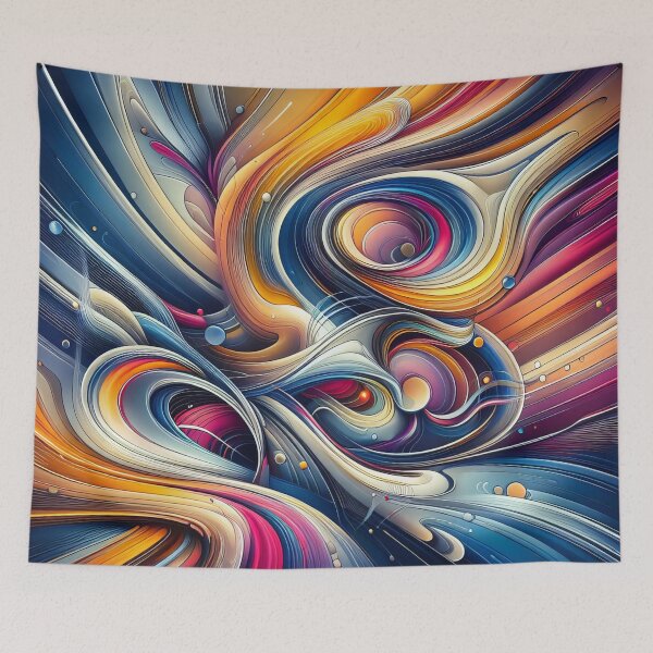 Item preview, Orbital Waves A Journey Through Abstract Colour Galaxies designed and sold by ArtComixHaven.