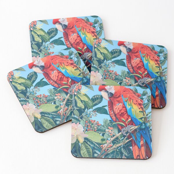 Item preview, Tropical Parrot Delight designed and sold by cute-animals99.