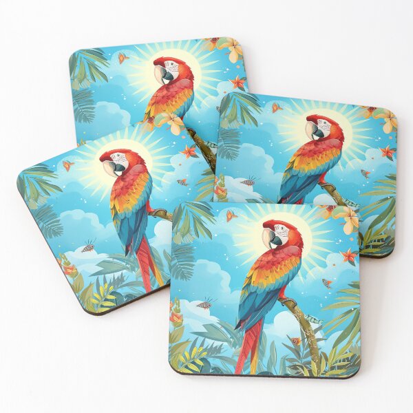 Item preview, Tropical Parrot Bliss designed and sold by cute-animals99.